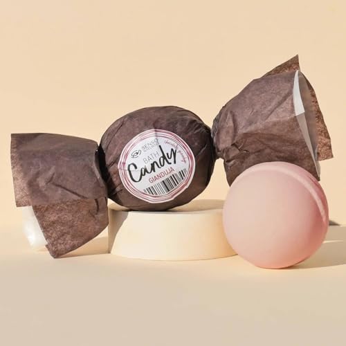 Senso Naturale Fizzing Bubble Bath Bomb with Gianduia Chocolate Fragrance for Soft, Hydrating Skin, Relaxing Muscles & Mind, Dermatologically Tested, Vegan & Natural Bath Bomb for Kids & Adults, 110g - Image 2