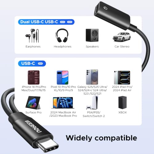 UGREEN USB C Splitter 1 in 2 Out Dual USB C - Image 7