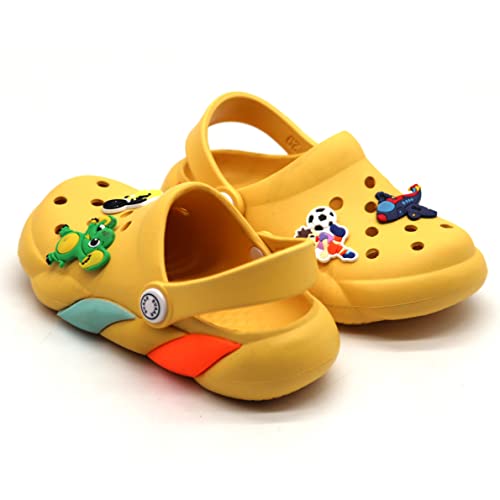 Image of SVAAR Slingback Clog Shoes for Boys & Girls || Indoor & Outdoor Sandals Clogs for Kids with 4 Cartoon Charm