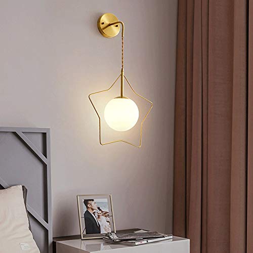 Applique murale moderne en laiton d'intérieur pour chambre