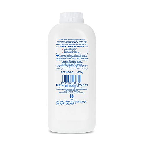 Image of Johnson's Baby Skincare Wipes with Lid, 72s Twin Pack (Buy 2 Get 1 Free) (432 Wet Wipes), White & Johnson's Baby Powder, 600g & Johnson's Baby Lotion 500ml (Pack of 2)