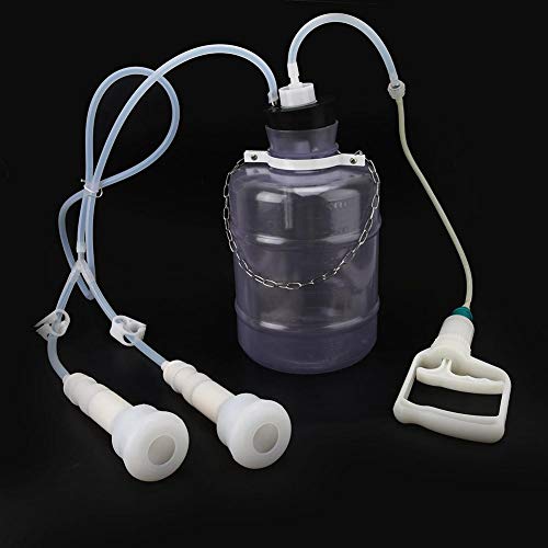 Huairdum - Huairdum Kit de traite, Machine à traire de chèvre, 3L Portable Machine à traire de chèvre Domestique opération Manuelle Kit de trayeuse de Vache de Mouton avec Pompe à Impulsion de Vide po