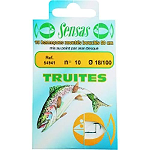 POCHETTE 10 HAMECONS MONTES TRUITES 12/18 - SENSAS