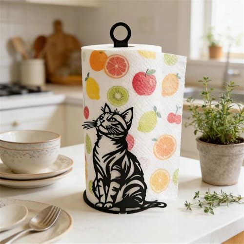 Portarrollos de cocina vertical para encimeras y mesas de baño elegantes 3