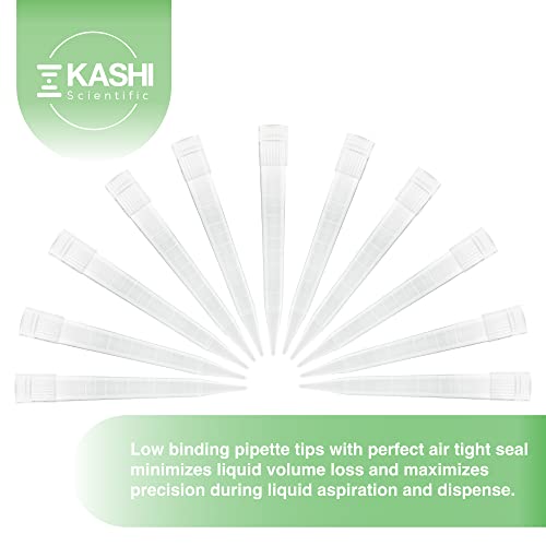 Image of Kashi Scientific 5mL Universal Non-Filter Pipette Tips, 5000uL Sterile Low Binding Pipet Tips with Clear Graduation, DNase /RNase Free [5mL, 100pcs]