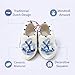 Delft Blue Ceramic Dutch Wooden Shoes Pair (2.25