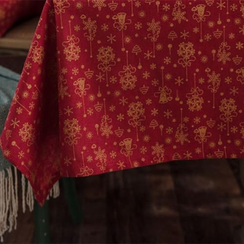Nappe d'estampage à chaud créative rouge ornement maison chic - 6