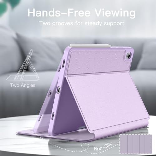 Image of JETech Cover Case for Samsung Galaxy Tab S11 with S Pen Holder, Slim Folio Stand Protective Tablet Cover, Multi-Angle Viewing, Auto Sleep /Wake (Lavender)
