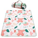 Große Picknickdecke, 78,7 x 78,7 Zoll, wasserdicht, mehrschichtig...