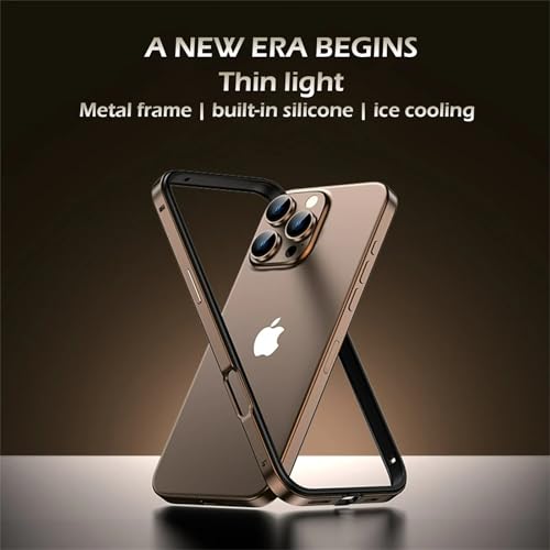 Funda para iPhone 16 Pro Max marco de metal ultrafina 2
