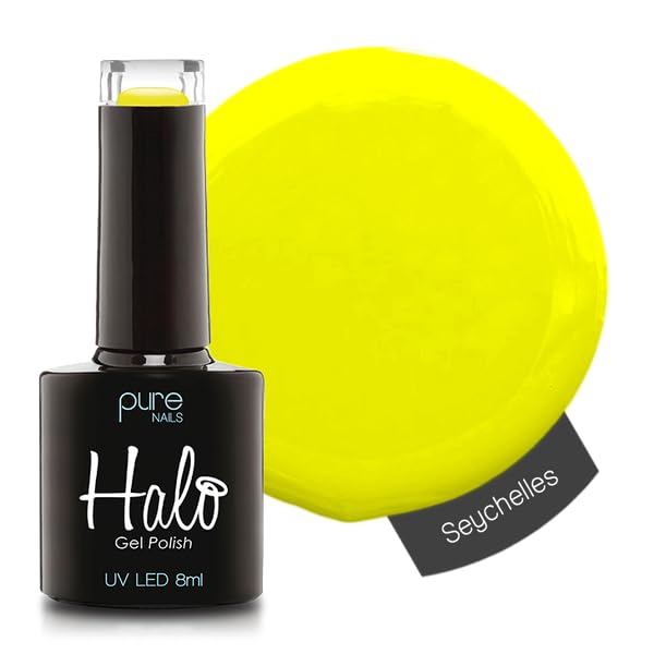 Halo Gel Polish 8ml - Seychelles. UV/LED Gel Nail Polish, Long Lasting & Easy To Apply. Nail Art Colours For Manicure & Pedicure. Gel Polish For Professional & Home Use.
