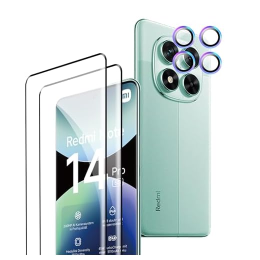2 Pezzi Pellicola Protettiva per Xiaomi Redmi Note 14 Pro