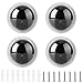 4pcs Dome Simulation Dummy Fake Security Camera, Anti-theft CCTV Surveillance Camera with Flashing Led Light(White)