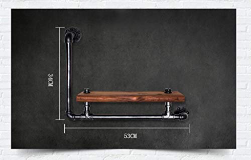 Étagères de style industriel MU en métal noir pour présentoirs et décoration murale