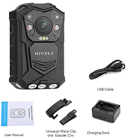 Contents of MIUFLY 1296P Body Camera package
