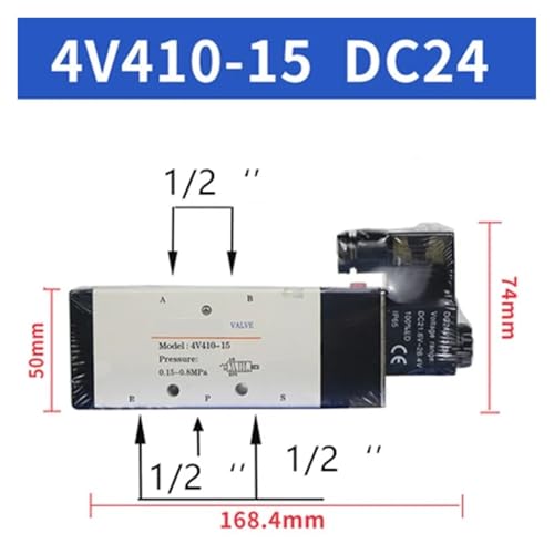 Électrovanne 4V410-15 DC24 à commutation rapide et haute pression - 3