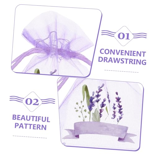 20 bolsas sachet vacías con cordón para lavanda miniatura 3