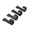 CRAFTSMAN ROAD Vintage Hammered Cast Iron Wall Hooks Black Finish Set of 4 Rustic Farmhouse Coat Hooks Great for Coats Bags Towels Hats