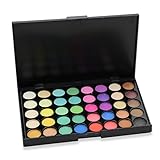 Paleta de sombras de ojos de 40 colores, Sombras de Ojos Brillantes, paleta de sombras de ojos rainbow colors fusion, eyeshadow en polvo de colores de larga duración
