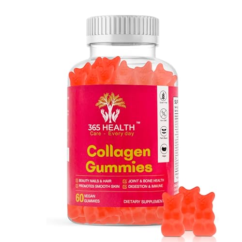 Radiant Hair, Beautiful Eyes, Stronger Nails, Silky Skin, Stronger Bones. 60x Vegan, Plant Based Collagen Gummies. Gluten Free. Strawberry Flavour. Contains Biotin + Vitamin C + Peptides.