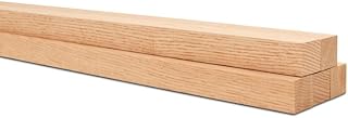 Oak Wood Square Dowel Rods, 1 inch x 36, Pack of 10 Wooden Sticks for Crafts and Woodworking, by Woodpeckers