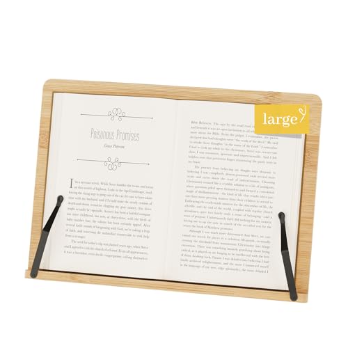 Support de livre en bambou réglable grand format ordinateur portable musique