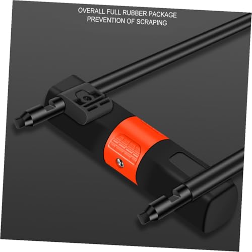 Serrure U en acier robuste avec câble vélo et moto noir orange