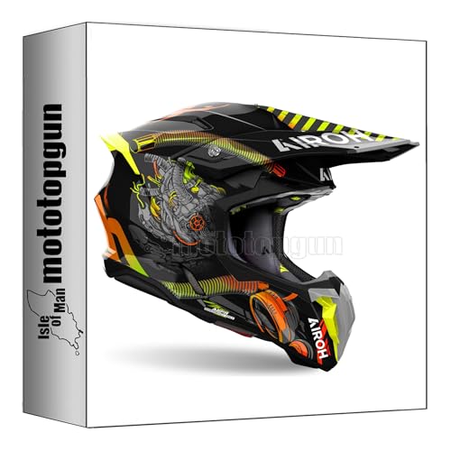 Casque Airoh Twist 3 Toxic avec ventilation maximale et calotte HRT ultra légère XS