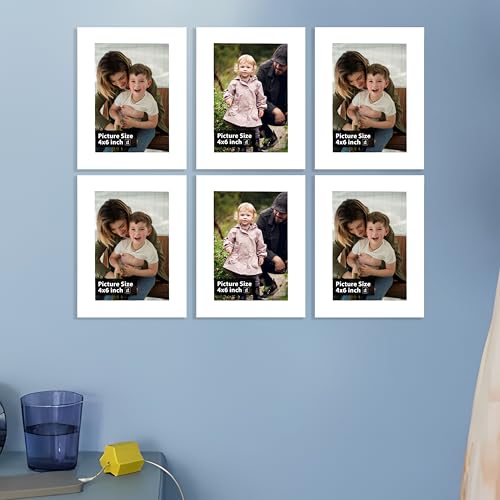 Art Street Synthetic Wooden Set of 6 Wall Rectangular Photo Frame...