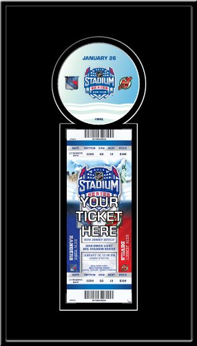 NHL New York Rangers 2014 Stadium Series Devils vs. Rangers Single Ticket Frame