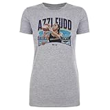 500 LEVEL Azzi Fudd Dallas Wings Player Name Shirt for Women (Heather Gray, Large)