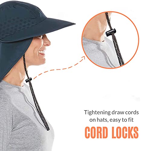 Higgat Cord Locks Plastic Toggle Spring Stop Cord Locks End Stoppers For Drawstrings, Bags, Shoelaces, Clothing, 10 Pcs (Black) #TOP5