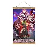 Kaifuku Jutsushi No Yarinaoshi Póster de pergamino Tela Arte de madera DIY Marco colgante de impresión para decoración de habitación, kit de lona de óleo regalo