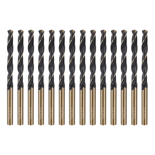 Forets hélicoïdaux pour métaux durs avec tige réduite de 6 mm en acier M2 lot de 14