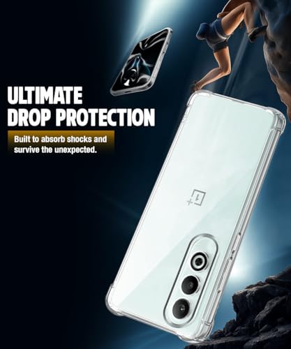 Image of WOW IMAGINE Clear Back Cover Case for 1+ OnePlus Nord CE 4 5G | Shockproof Soft TPU Case | Cushioned Edges for Ultimate Protection Back Cover Case - Transparent