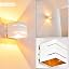 Wandleuchte Varco Schwarz/Weiß – Moderne Würfel-Lampe Mit Up & Down Lichteffekt | G9-Fassung