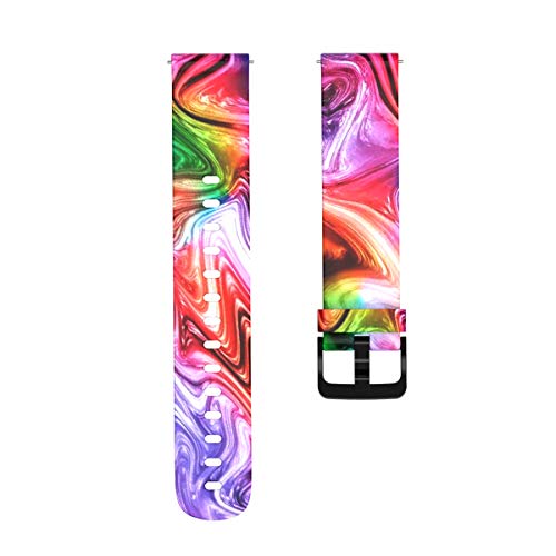 Pattern Bands Compatible With Amazfit Bip 3/Bip U Pro/Bip S Lite/Gts 3/Gts 2/Gts 2E/Gts 2Mini Watch Replacement 20Mm Pattern Band Silicone Bracelet Sport Strap Wristbands For Gtr 42Mm (Rattan, Starry Sky, Peacock) #TOP3