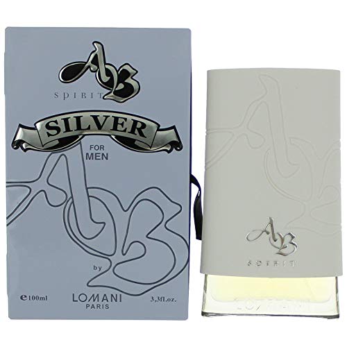 AB Spirit Silver by Lomani Eau De Toilette Spray 3.3 oz for Men