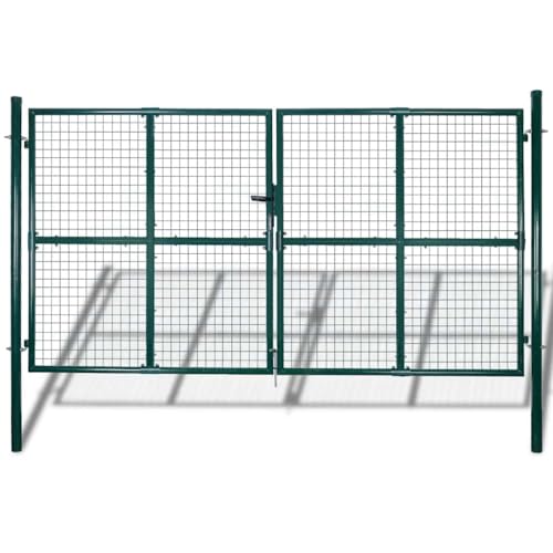 vidaXL Cancello recinto per Giardino Rete griglia 289 x 175 cm / 306 x 225 cm