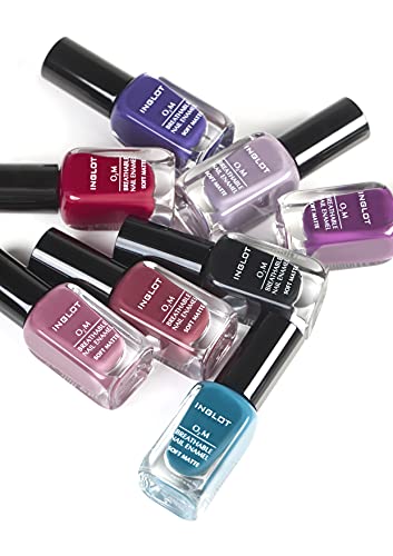 Inglot O2M Soft Matte Smalto Traspirante, Copre
