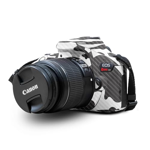 Carbon Fiber Skin Compatible with Canon EOS Rebel T7 Camera - Cow Print - Premium 3M Vinyl Protective Wrap Decal Cover - Easy to Apply | Crafted in The USA by MightySkins