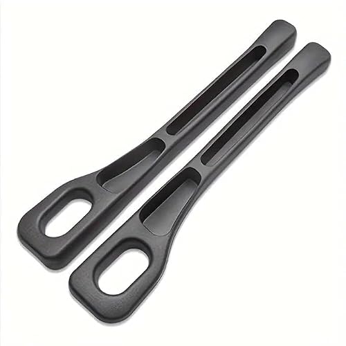 AutoRio Pack of 2, 35CM Small Car Seat Gap Filler Organizer Car Organizer Fills Gap Between Seat Console Universal Fit Buckle Base Car Phone Holder Gap Pad Cars Trucks SUVs Car accessories (Black)
