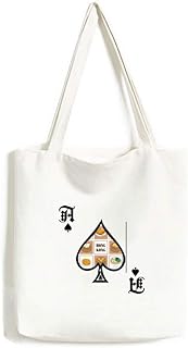 Hong Kong Local Food China Handbag Craft Poker Spade - Borsa lavabile