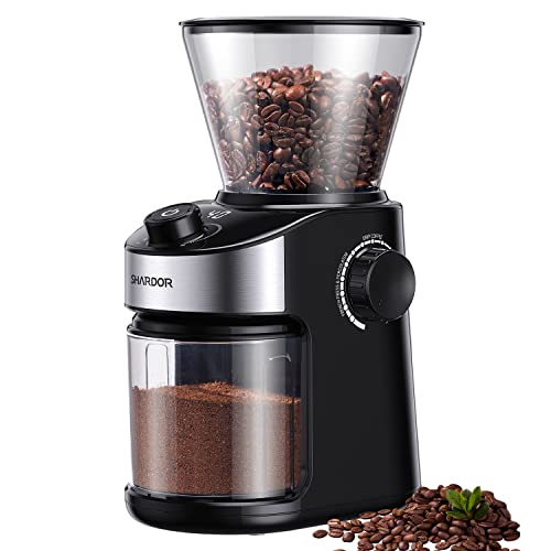 SHARDOR Coffee Grinder Burr Electric, 25 Precise Grind Setting