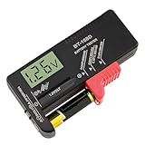 LED Digital Battery Tester Portable Universal UK Household Battery Checker for All Batteries Multi Size for AA AAA C D 9V 1.5V Button Cell Batteries, Requires No Battery to Operate (Model: BT-168D) - Image 1