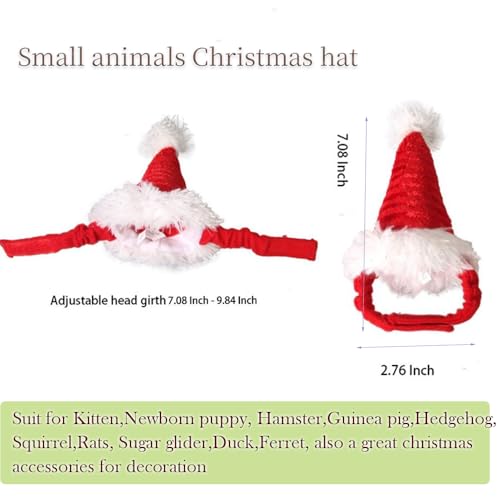 Sombrero de Navidad para mascota pequeña miniatura 4