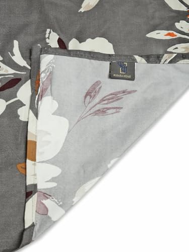 Image of ROSARAHOME 180 TC Microfiber Flat Queen Size Double Bed Bedsheet with 2 Pillow Cover| Bedsheet:240cmx225cm Pillow Covers:45cmx70cm,Floral Multicolor
