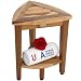 EcoDecors Oasis Shower Stool, Natural