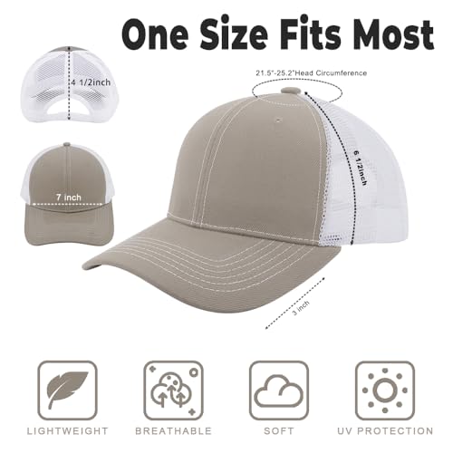 Image of ZH 12 Pack Mesh Trucker Hats, Bulk Baseball Caps for Men and Women, Trucker Cap Wholesale
