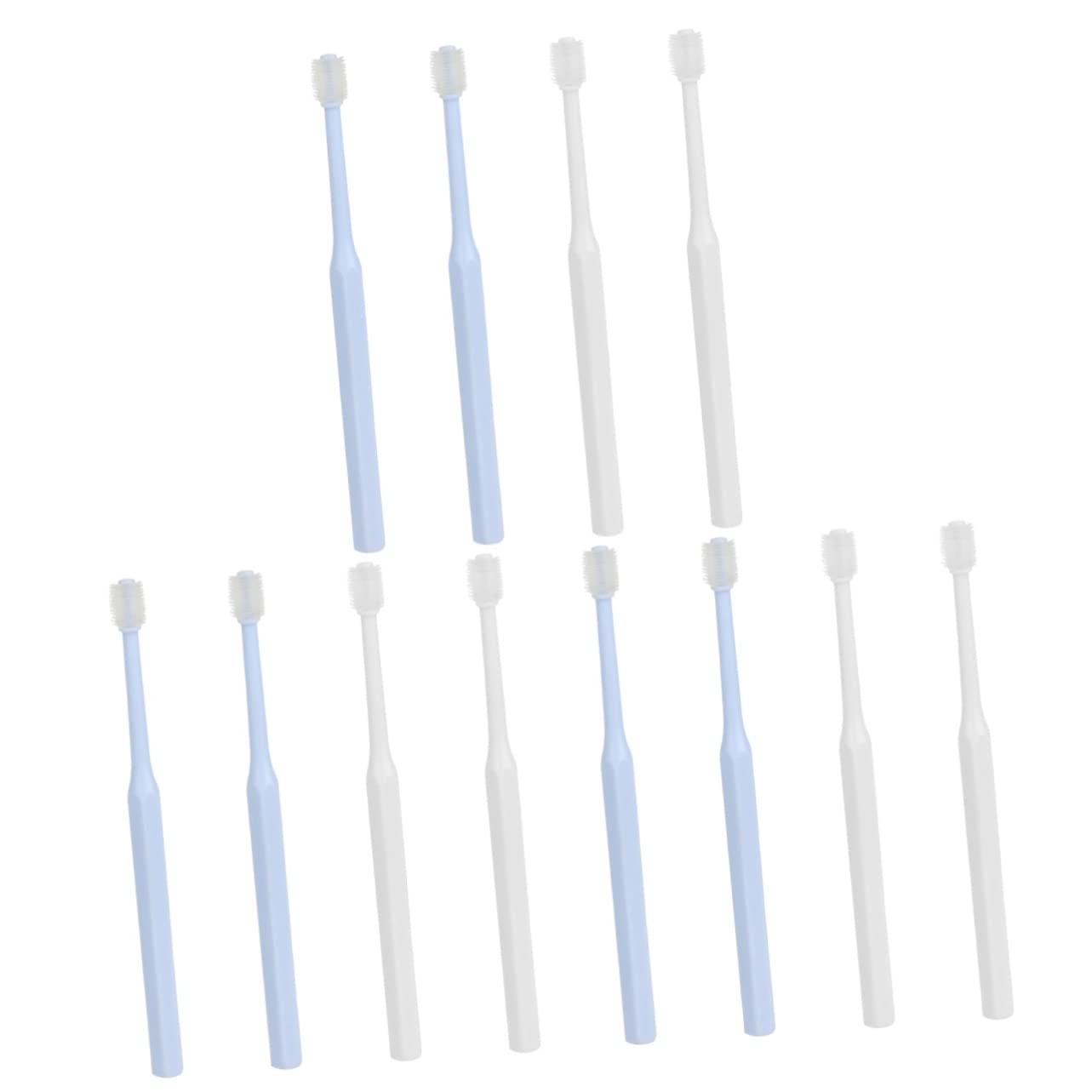 FOMIYES 3 Set Di Spazzolini Da Denti Per Animali Domestici Con Impugnatura Ergonomica Per Cani E Gatti Forniture Per Animali Domestici Portatili Spazzola Per La Pulizia Orale 4 Pezzi*3